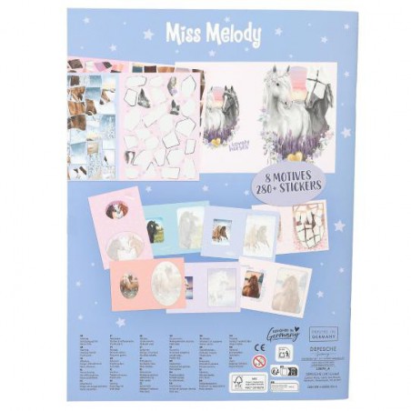Miss Melody nummer stickers 13879
