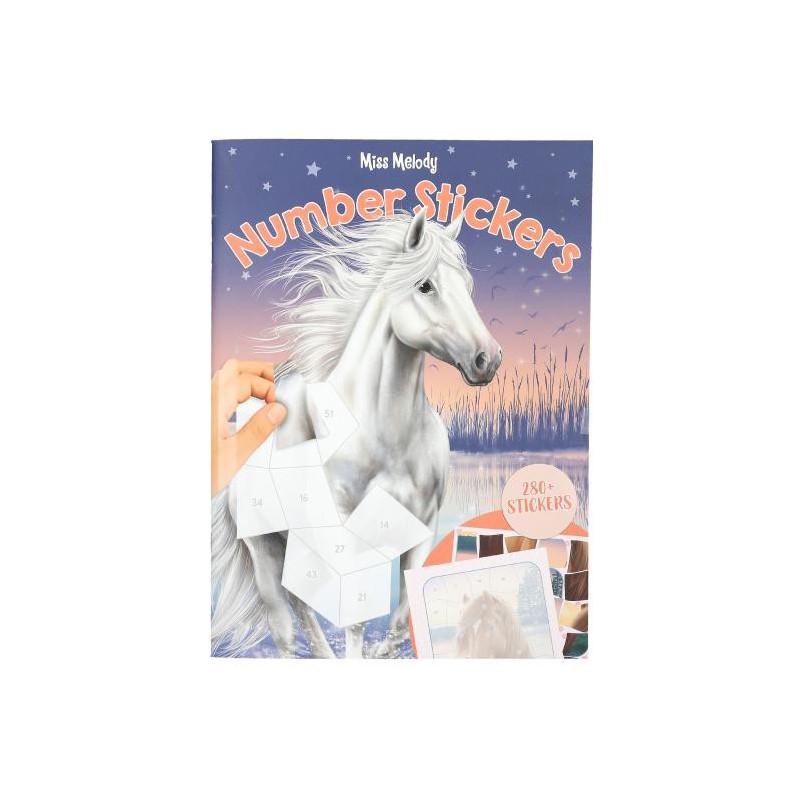 Miss Melody nummer stickers 13879