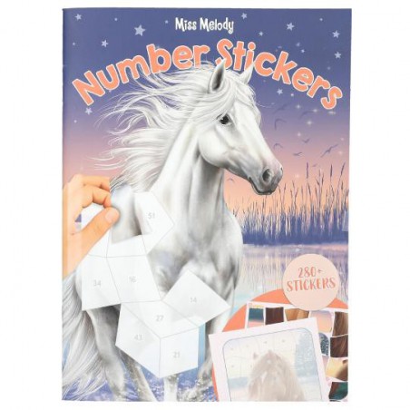 Miss Melody nummer stickers 13879