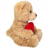 Hermann Teddy  - Teddybeer met hartje, beige, 20 cm