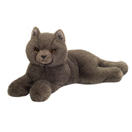 Hermann Teddy  - Chartreux kat liggend 36 cm