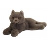 Hermann Teddy  - Chartreux kat liggend 36 cm