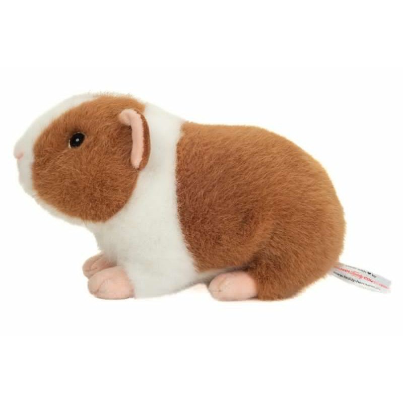 Hermann Teddy  - Lichtbruine en witte cavia, 19 cm