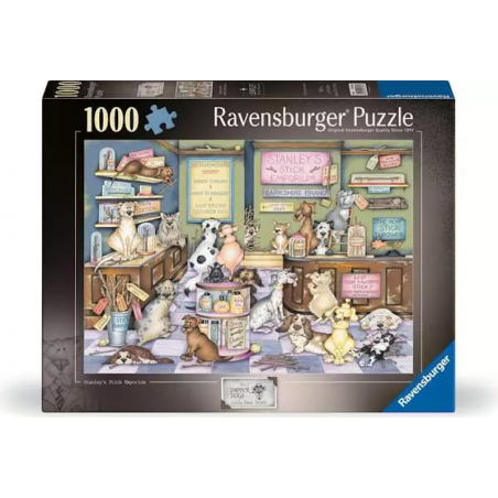 Dapper dogs No2, Stanley's stick emporium, 1000 stukjes Ravensburger