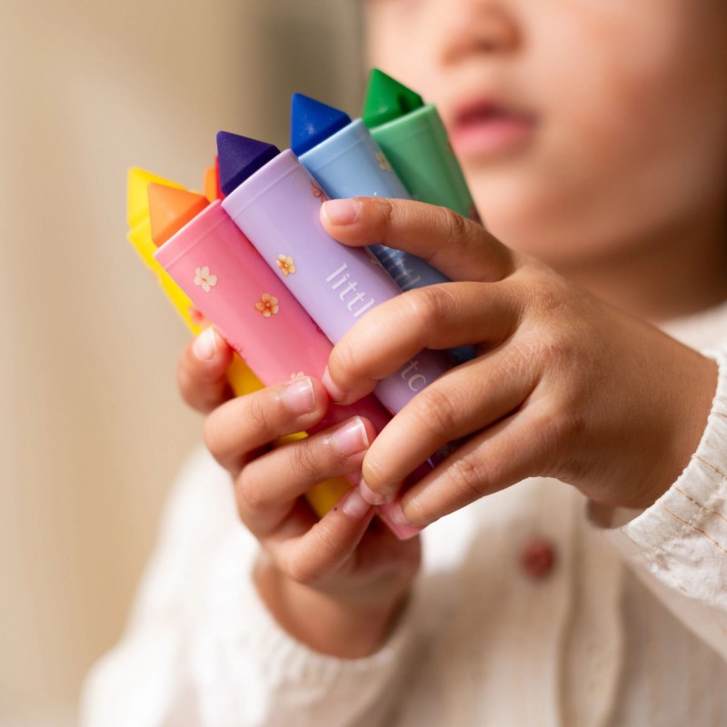 Meerkleurig Viltstiften, Rosa - Little Dutch