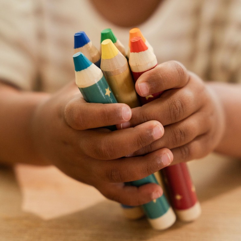 Meerkleurig Potloden, Jim - Little Dutch