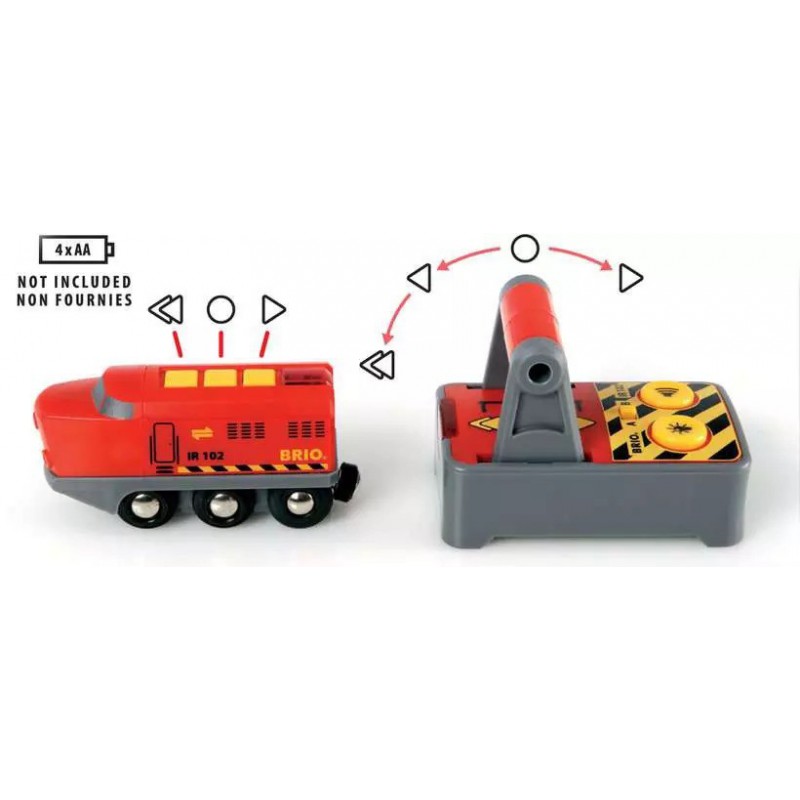 Brio - 33213 Rode RC locomotief met afstandsbediening