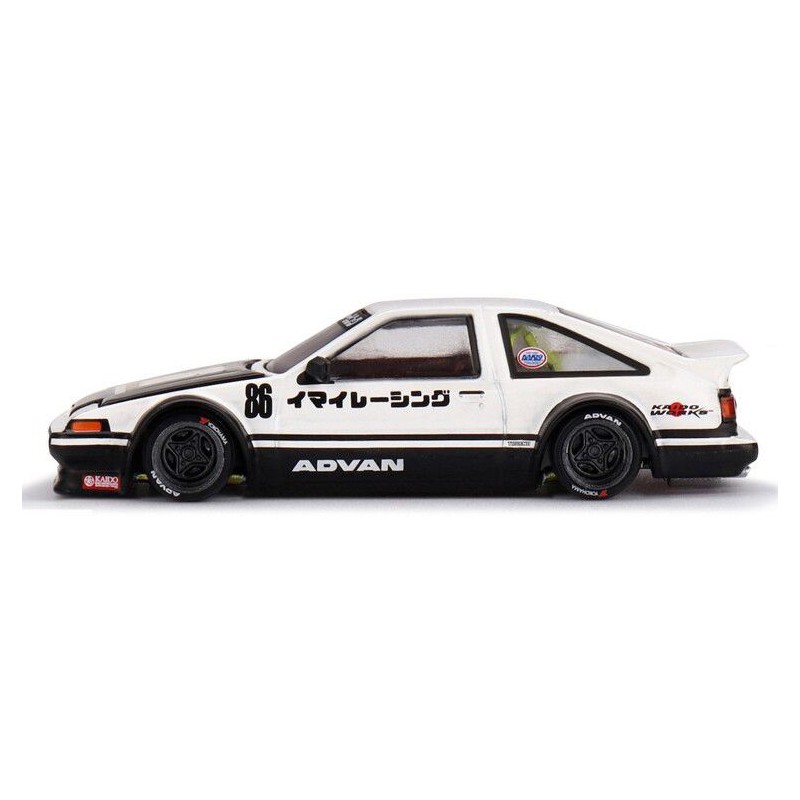 Toyota Sprinter Trueno (AE86) Kaido Works IMAI Racing V1 '83, Kaido House 1:64, Mini GT