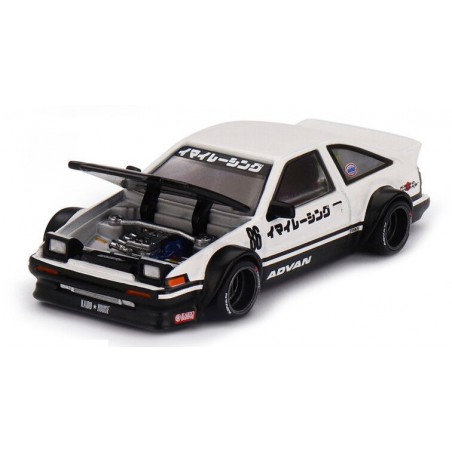 Toyota Sprinter Trueno (AE86) Kaido Works IMAI Racing V1 '83, Kaido House 1:64, Mini GT