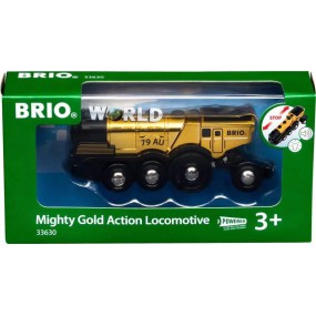 Brio - 33630 Mighty gold actie locomotief