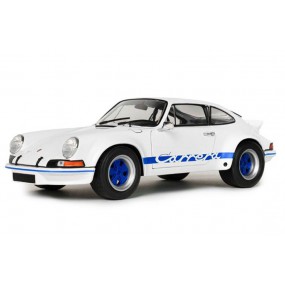 Porsche 911 RSR '73, wit + blauwe carrera strepen - 1:18 - Solido
