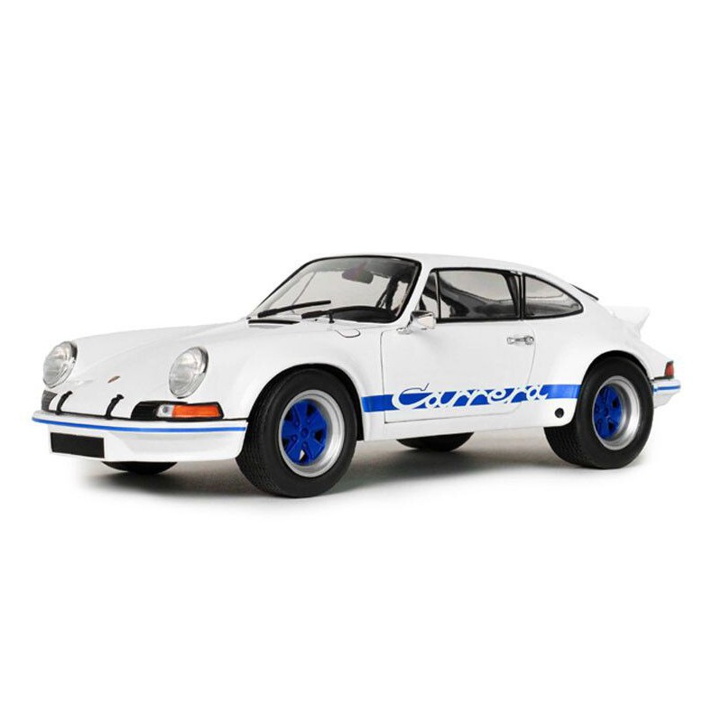 Porsche 911 RSR '73, wit + blauwe carrera strepen - 1:18 - Solido