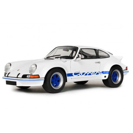 Porsche 911 RSR '73, wit + blauwe carrera strepen - 1:18 - Solido