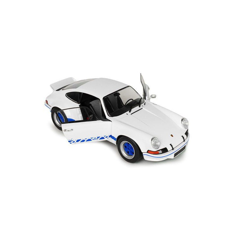 Porsche 911 RSR '73, wit + blauwe carrera strepen - 1:18 - Solido