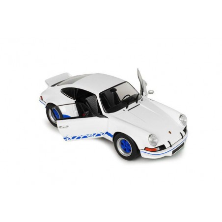 Porsche 911 RSR '73, wit + blauwe carrera strepen - 1:18 - Solido
