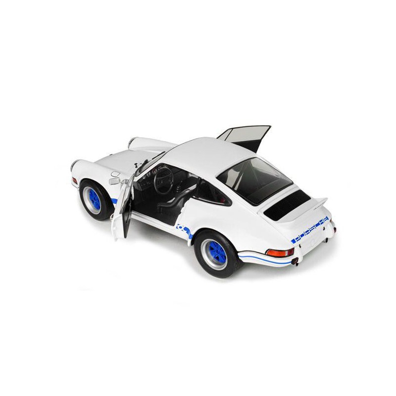 Porsche 911 RSR '73, wit + blauwe carrera strepen - 1:18 - Solido