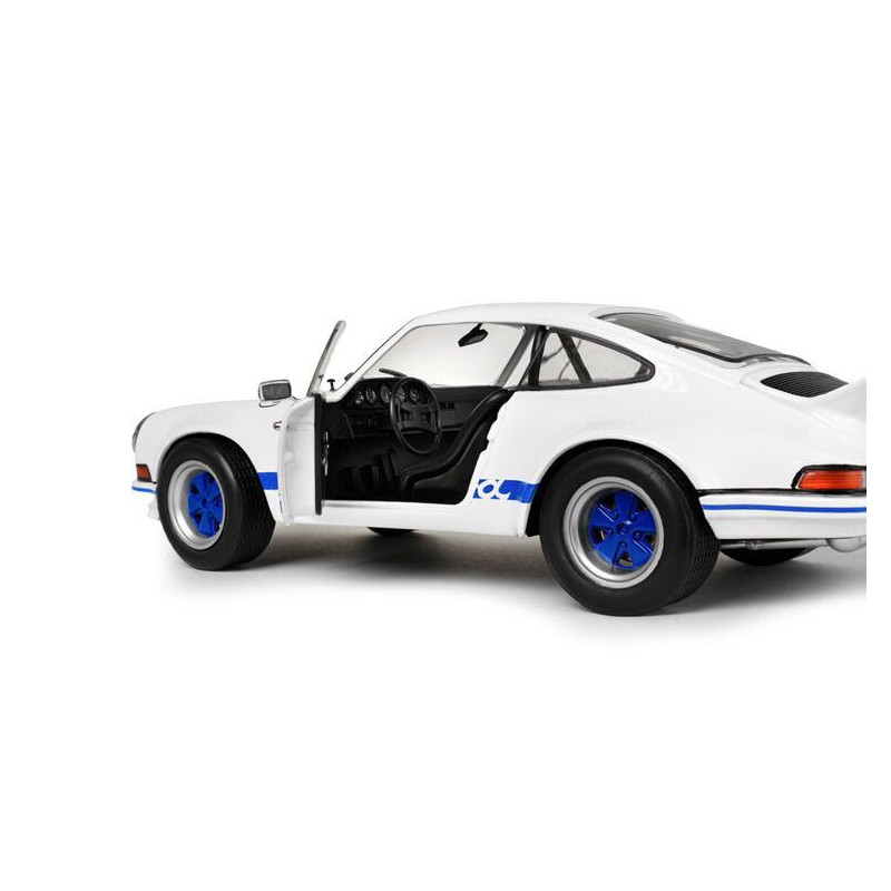 Porsche 911 RSR '73, wit + blauwe carrera strepen - 1:18 - Solido
