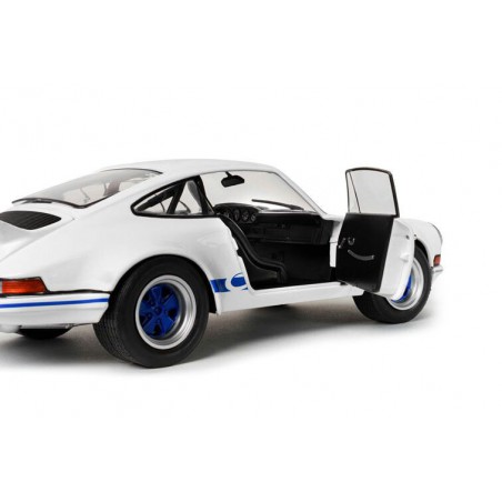 Porsche 911 RSR '73, wit + blauwe carrera strepen - 1:18 - Solido
