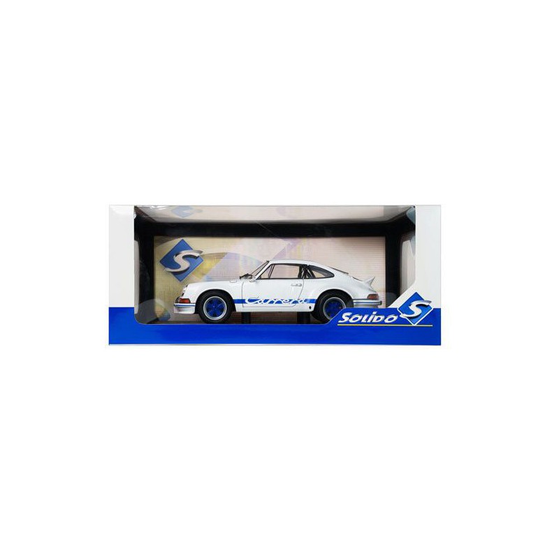 Porsche 911 RSR '73, wit + blauwe carrera strepen - 1:18 - Solido