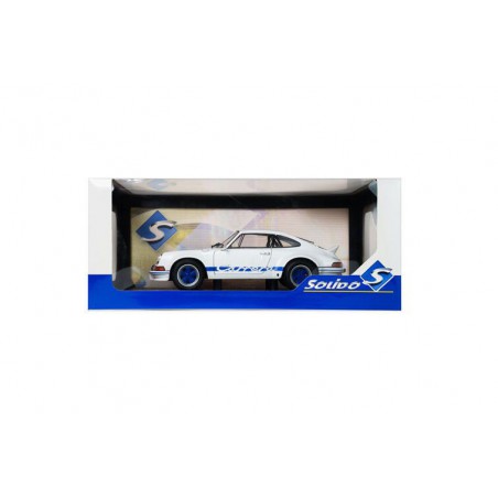 Porsche 911 RSR '73, wit + blauwe carrera strepen - 1:18 - Solido