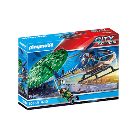 Playmobil City Action - Politiehelikopter: parachute-achtervolging, 70569