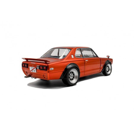 Nissan Skyline (C10) Hakosuka Solido Works '70, oranje - 1:18 - Solido