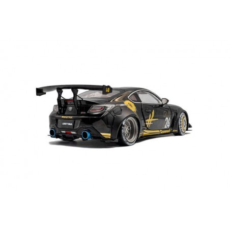 Toyota GR86 Liberty Walk body Kit '24, zwart/goud - 1:18 - Solido