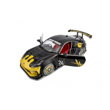 Toyota GR86 Liberty Walk body Kit '24, zwart/goud - 1:18 - Solido