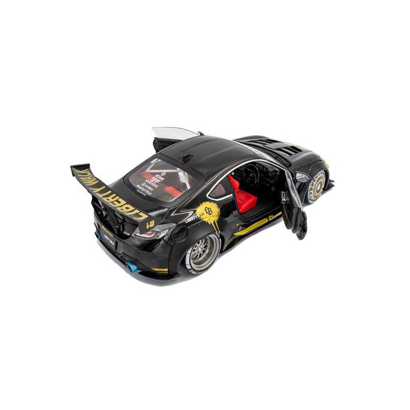 Toyota GR86 Liberty Walk body Kit '24, zwart/goud - 1:18 - Solido