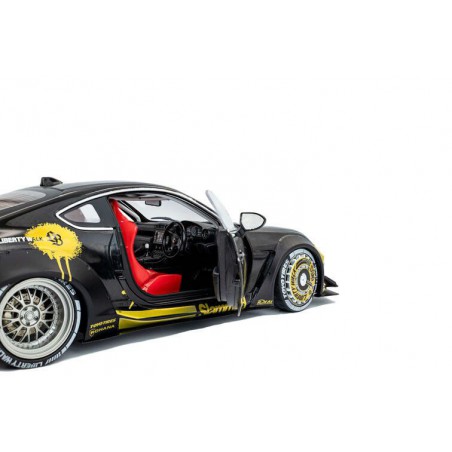 Toyota GR86 Liberty Walk body Kit '24, zwart/goud - 1:18 - Solido