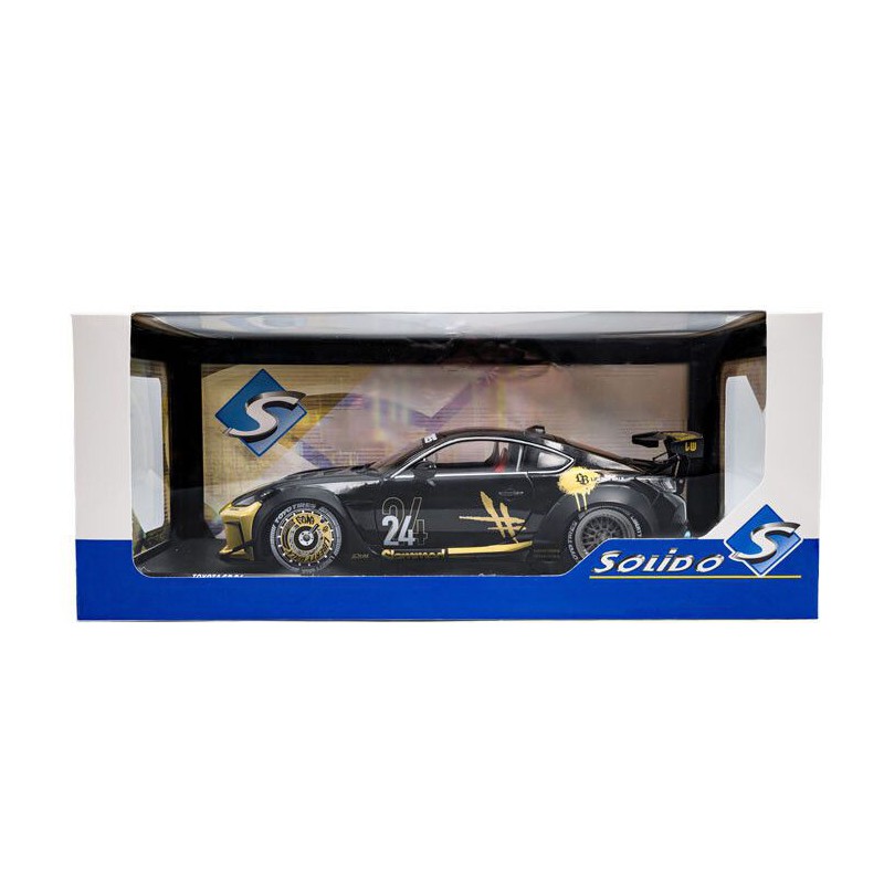 Toyota GR86 Liberty Walk body Kit '24, zwart/goud - 1:18 - Solido