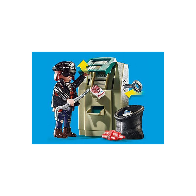 Playmobil City Action - Politiemotor: achtervolging van de geldrover, 70572