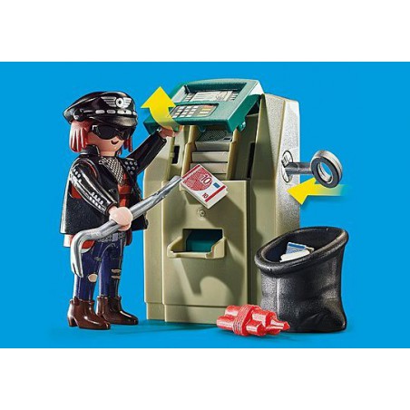 Playmobil City Action - Politiemotor: achtervolging van de geldrover, 70572