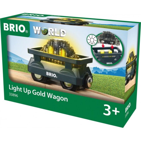 Brio - 33896 Lichtgevende goudwagon