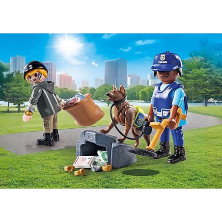 Playmobil City Action - Politiehond met boef, 71731