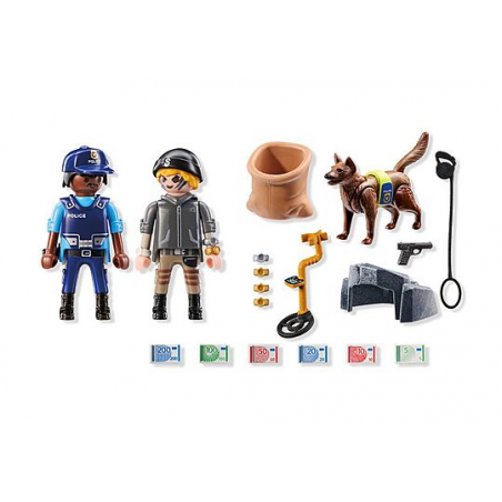 Playmobil City Action - Politiehond met boef, 71731