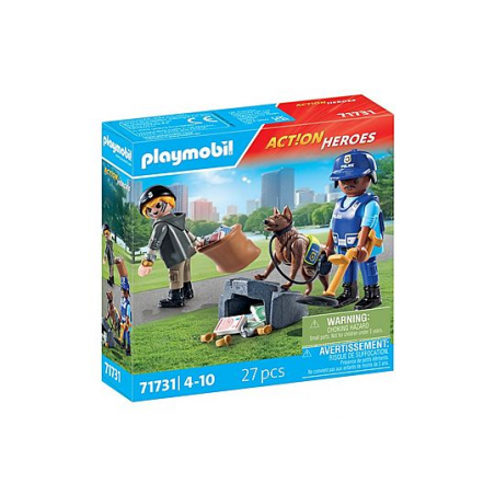 Playmobil City Action - Politiehond met boef, 71731