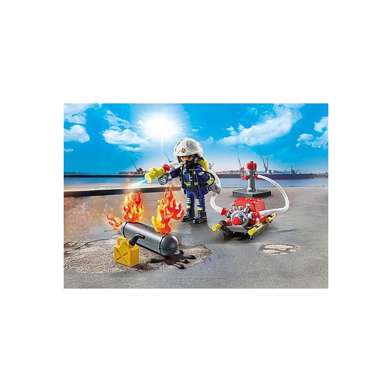 Playmobil City Action - Brandweerman met waterpomp, 71826