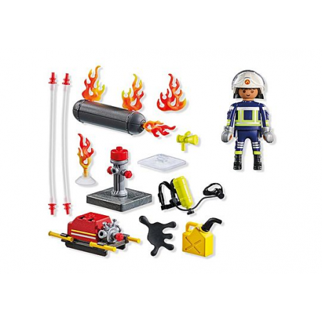 Playmobil City Action - Brandweerman met waterpomp, 71826