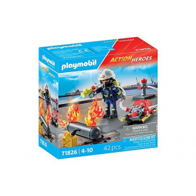 Playmobil City Action - Brandweerman met waterpomp, 71826