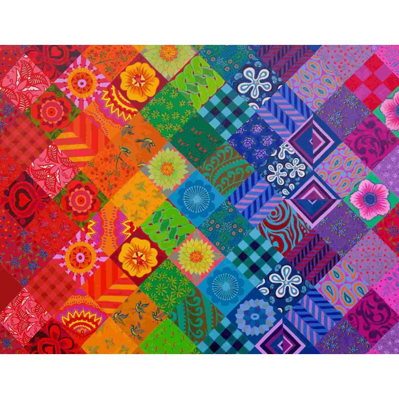 Patchwork rainbow, 1000 stukjes House of Puzzles
