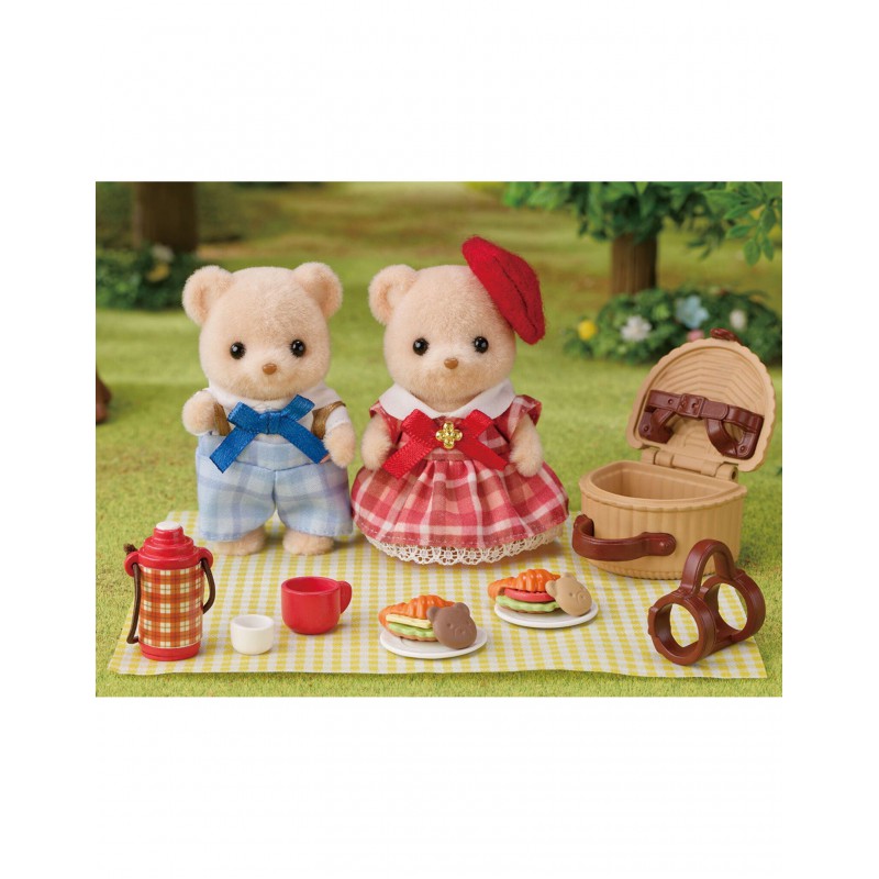 Sylvanian Families - Biscuit beer zus & broer-picknickset, 5852