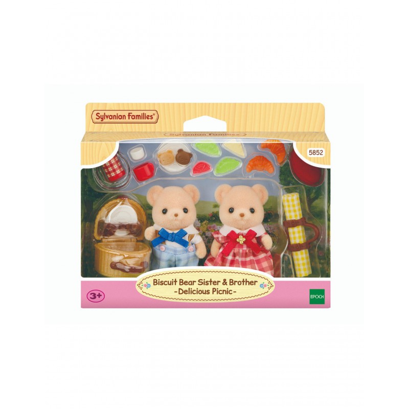 Sylvanian Families - Biscuit beer zus & broer-picknickset, 5852
