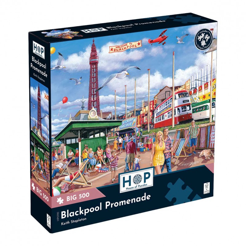 Blackpool Promenade House of Puzzels 500 XL stukjes
