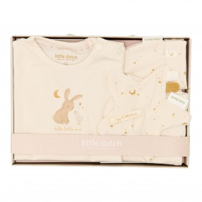 Kraamcadeau kleding set, beige maat 62/68 - Little Dutch