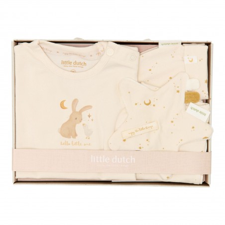Kraamcadeau kleding set, beige maat 62/68 - Little Dutch