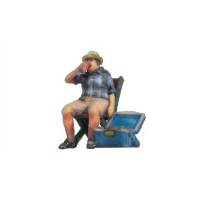 Man op klapstoel H0, Noch, 10431