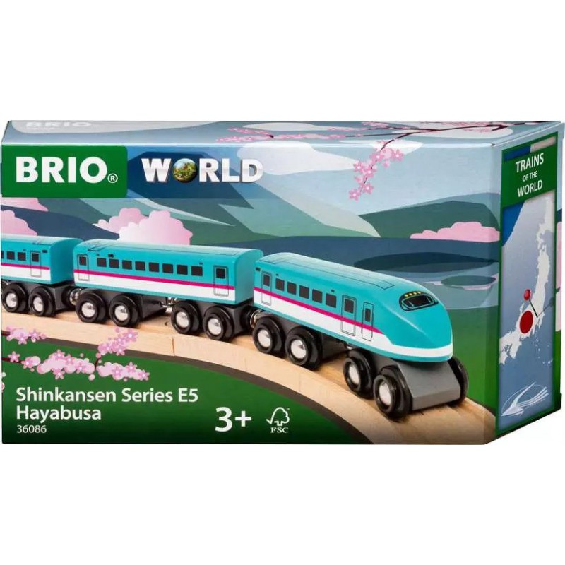 Brio - 36086 Treinen van de wereld: Shinkansen Series E5 Hayabusa-trein