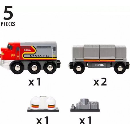 Brio - 36089 Treinen van de wereld: Santa Fe trein