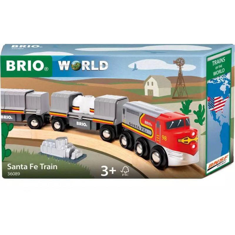 Brio - 36089 Treinen van de wereld: Santa Fe trein